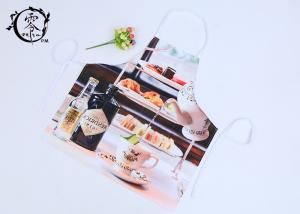 Quality Polyester Digital Printed Houseware Items Canvas Kitchen Apron With Pockets Grilling Baking wholesale