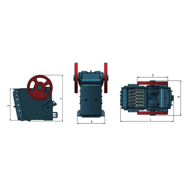 V Gravity Single Toggle Primary Jaw Crusher Machine