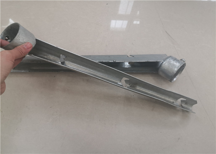 Chain Link Fence Terminal Post Corner Barb Arm 3 Strand 45° Corrosion Resistant