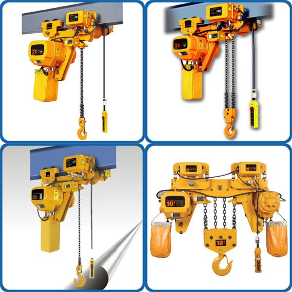 low clearance electric chain hoist with motorized trolley