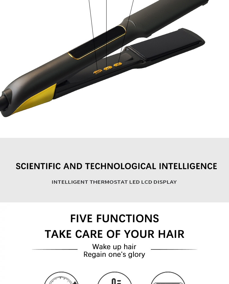 Manual Adjustment Ceramic Hair Straightening Iron Intelligent Type Other Intelligence