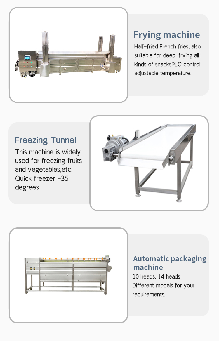 Fully Automatic Cassava Fresh Finger Potato Chips Making Machine For Snack Food