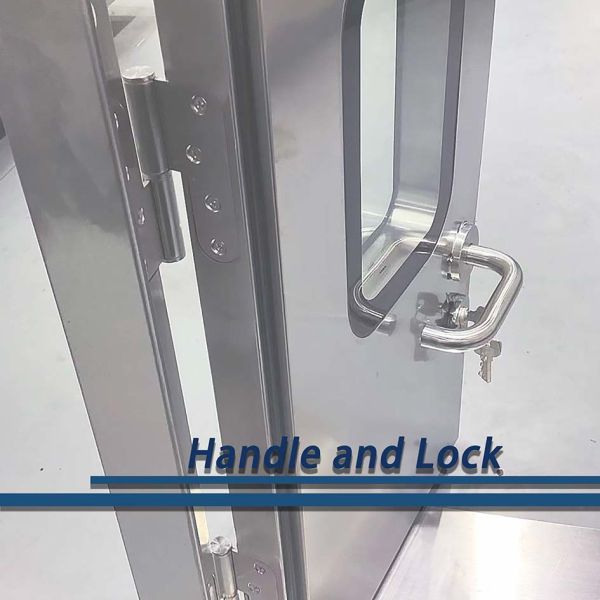 Cleanroom Metal Steel Doors with Plastic Screen Netting Material and PVC Main Material
