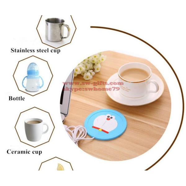 New Cartoon 5V USB Warmer Silicone Heat Heater for Milk Tea Coffee Mug Hot Drinks Beverage Cup Mat Pad best gift