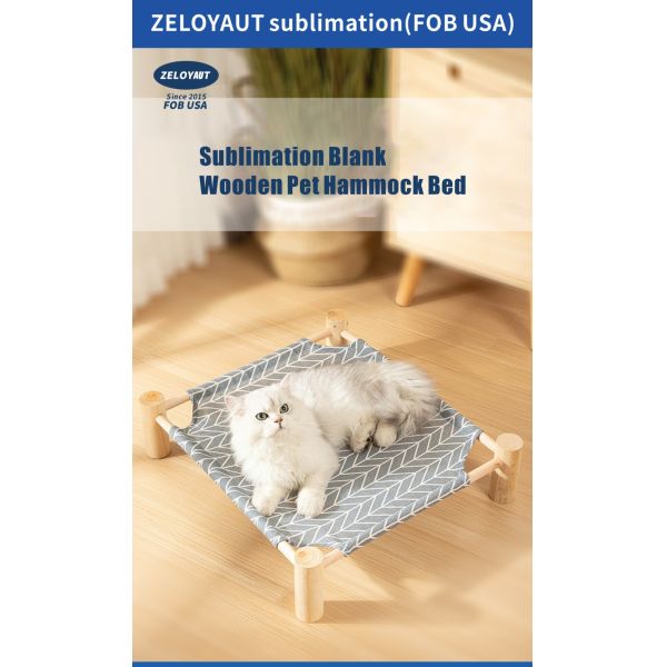Wholesale High Quality Sublimation Linen Pet Hammock Nest Bed Detachable Custom Dog Cat Beds Pet Supplies