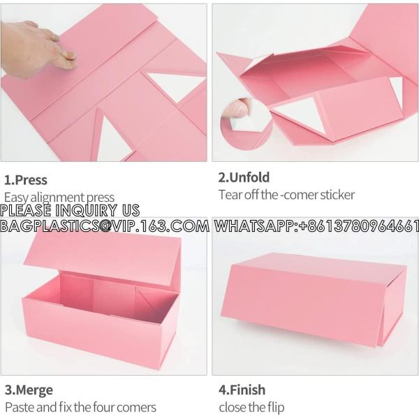 Gift Box Magnetic Closure Lid Gift Box For Presents, Bridesmaid Gifts Box, Cute Box, Birthday, Luxury For Gift Pack