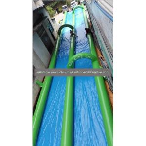 Quality 150ft inflatble single lane slide the city water slide wholesale