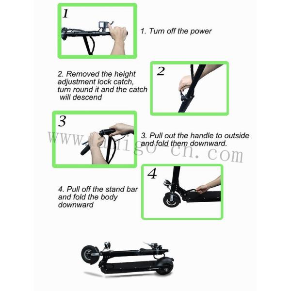 Foldable Two Wheels Electric Scooter With Handles and Night Light