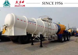 China Heavy Duty 3 Axles Acid Tanker Trailer High Tensile Carbon Steel Body Material on sale