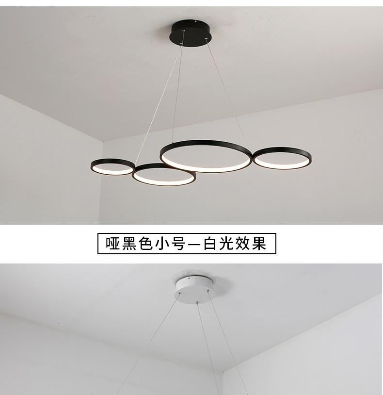 Aluminum lamp body simple, warm, two color, fantastic concept Chandelier