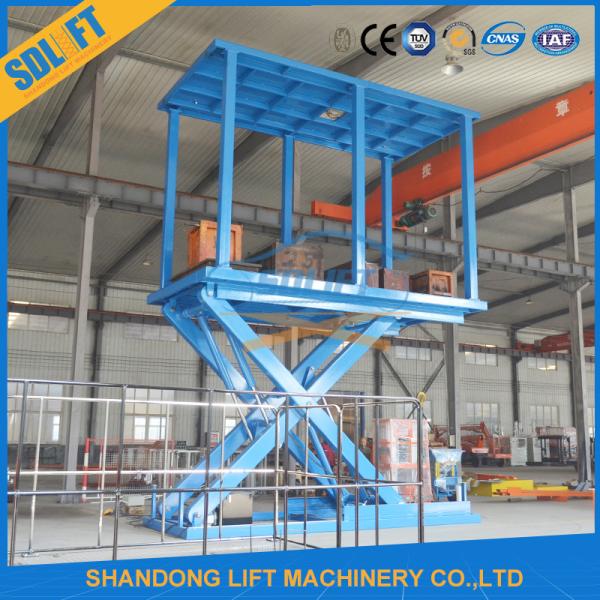 Heavy Duty Double Deck Scissor Car Lift Explosion Proof Lock Valve