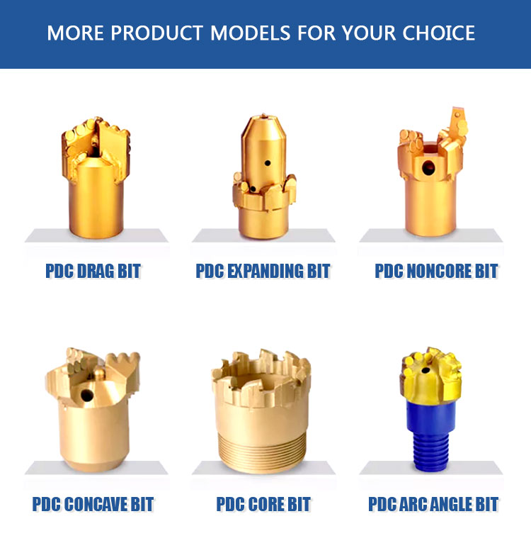 3 Blades PDC Diamond Core Bits For Coal Mining And Hard Rock