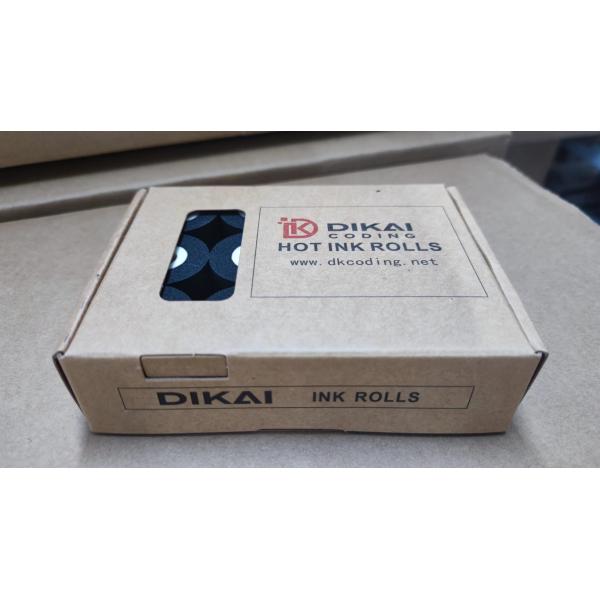 DKW816 Black Solid Hot Ink Roll 40mm Diameter For Date Coder