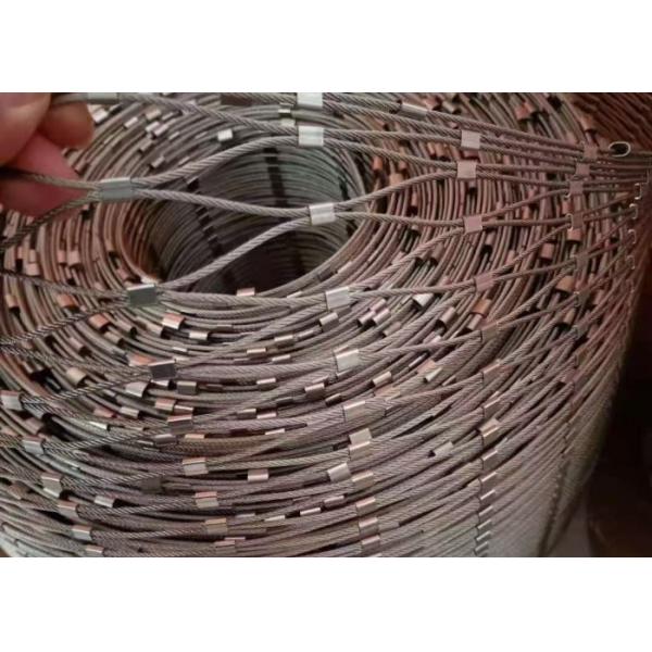 1.5mm Stainless Steel Cable Mesh with 30mm Mesh Size in AISI 304 or 316 for School Safety Fence