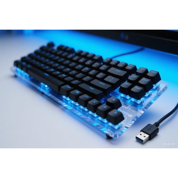 Black Plastic Injection Keysleeve Cover for Industrial Keyboards