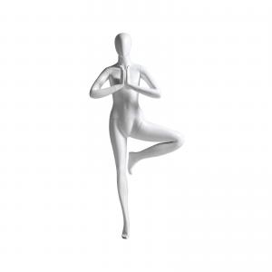 China Single Leg Standing Sports Mannequin Display Yoga Matte Female Model on sale