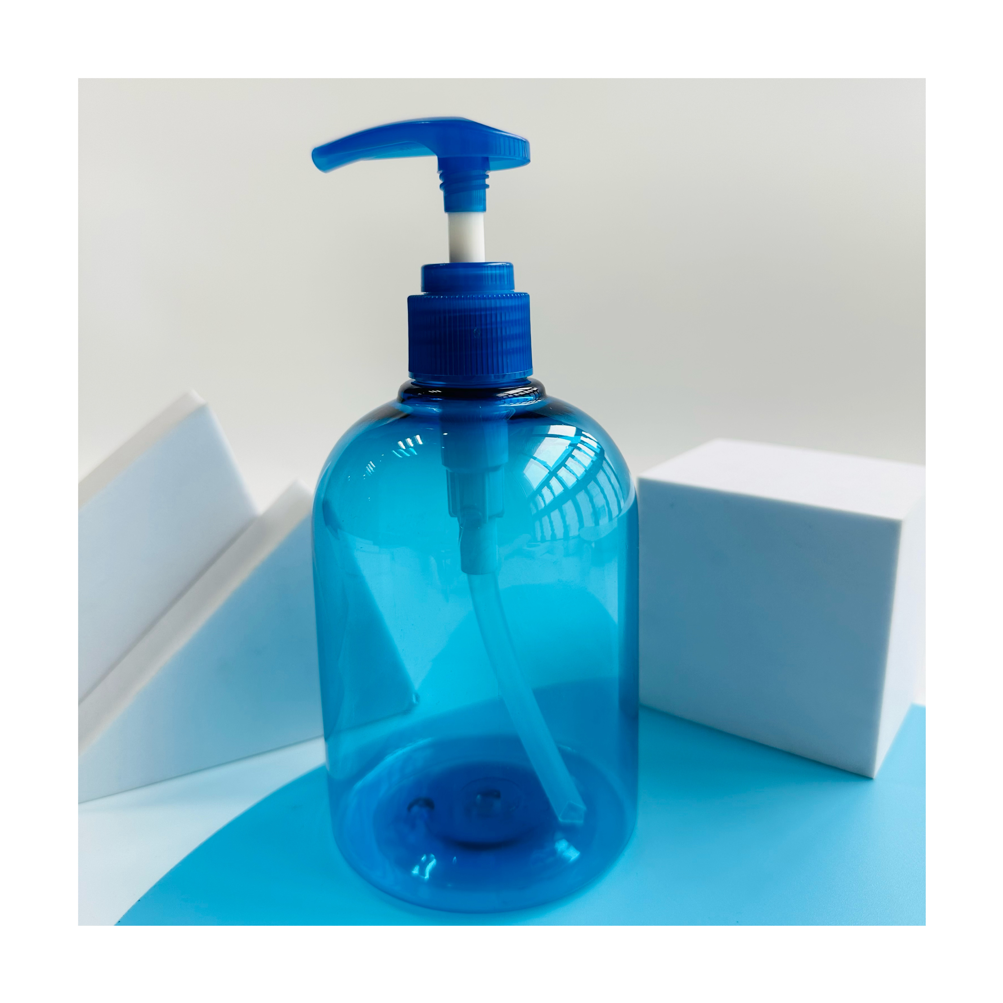 Custom Color 400ml PET Pump Dispenser Hand Wash Bottles for Hand Sanitizer Bottles