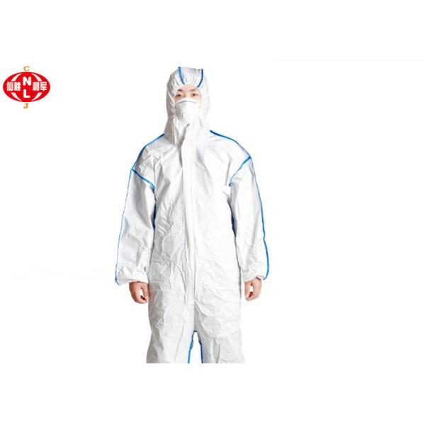 Breathable Type 5 6 Disposable Microporous Coverall With SMS Back