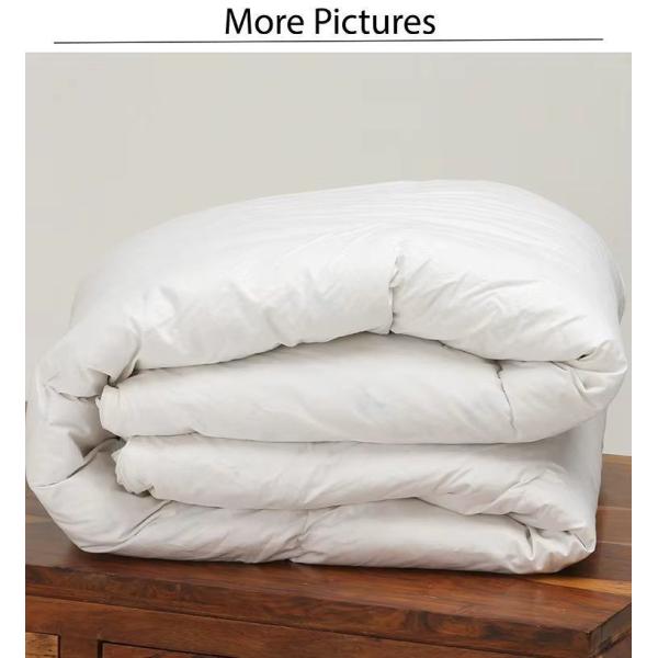 Luxury Cotton Fabric Hotel Duvet 90% White Duck Down Quilt