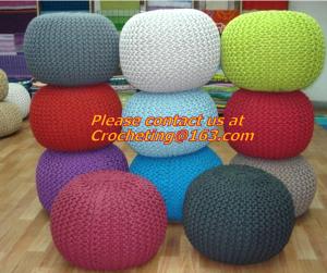 China knitted pouf ottoman, Knitted pouf, Straw Cushion Tatami Mat Cushion Pad Play Balcony Wind on sale