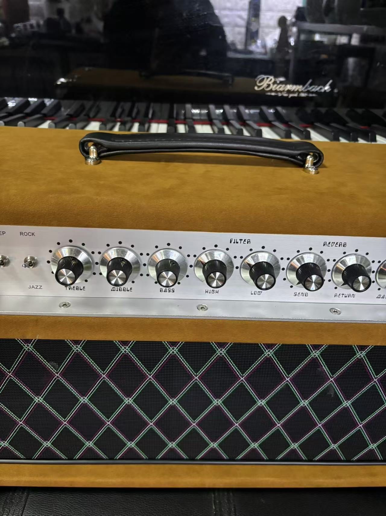 2024 HOT!!! Dumble #002 Version Clone SSS20-Steel String Singer SSS Tube Amp Head 20Watt in Suede Brown with Original Knobs