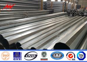 China 12 Side 11.8m Electrical Galvanised Steel Pipe Steel Tube For Transmission Line on sale