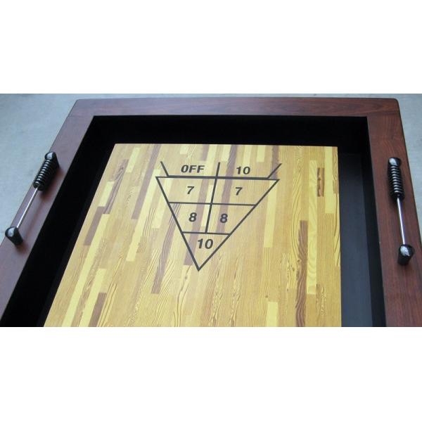 Colorful Home Shuffleboard Table , 9 FT Rustic Shuffleboard Table with Smooth poly coated
