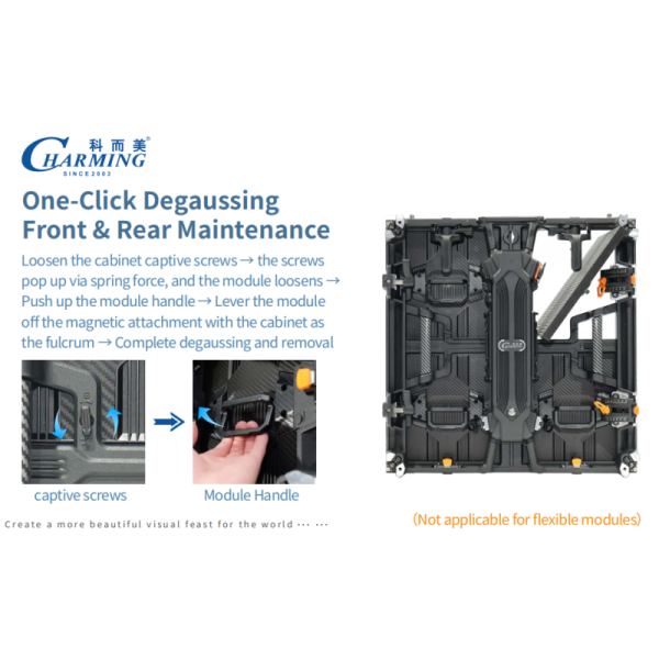 CH-H Series 3.91 Outdoor LED Cabinet with 7680Hz Refresh and Tool Free Module Release