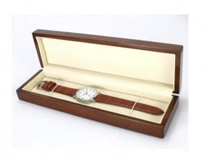 China Rectangular Business Gift Watch Packing Box / Handmade Wooden Jewelry Box on sale