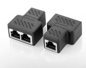 China 8P8C Three Way 1 To 2 RJ45 Ethernet Splitter Connector on sale