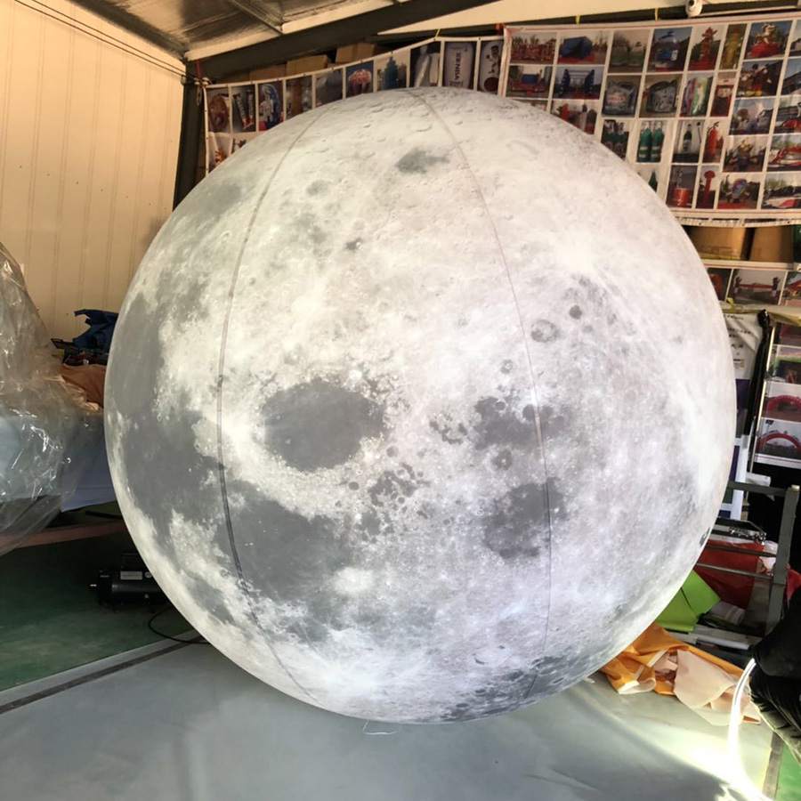 PVC cloth Advertising sealed Inflatable Planet Mars Balloons