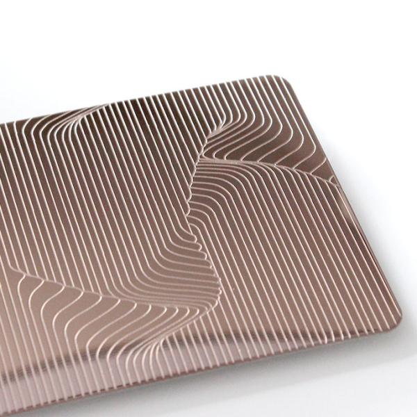 High Quality SS 304 316 Decorative Metal Sheets Customized Design Pattern Etched Stainless Steel Sheet