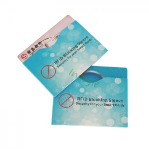 China Prevent Theft Passport Credit Card RFID Blocking Sleeves for promotion on sale