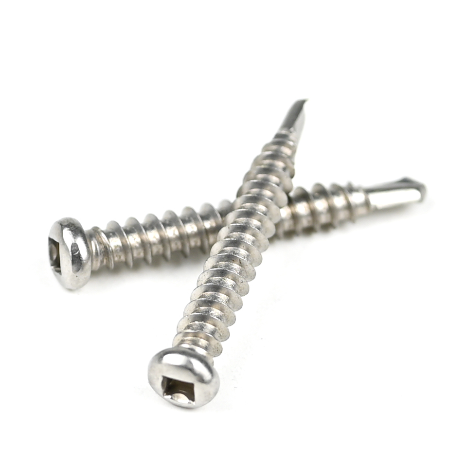 Stainless Steel Square Drive Pan Head Self Drilling Tapping Screws Sus410 L/C Payment Term