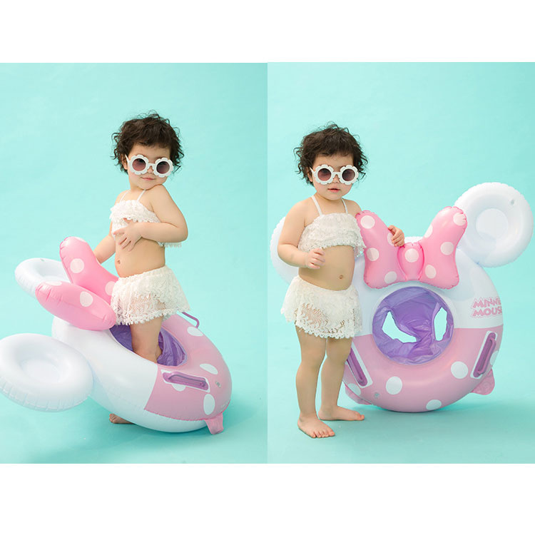 Unisex PVC Inflatable Swim Rings for Kids Rollover Prevention Tube Beach Party Toy