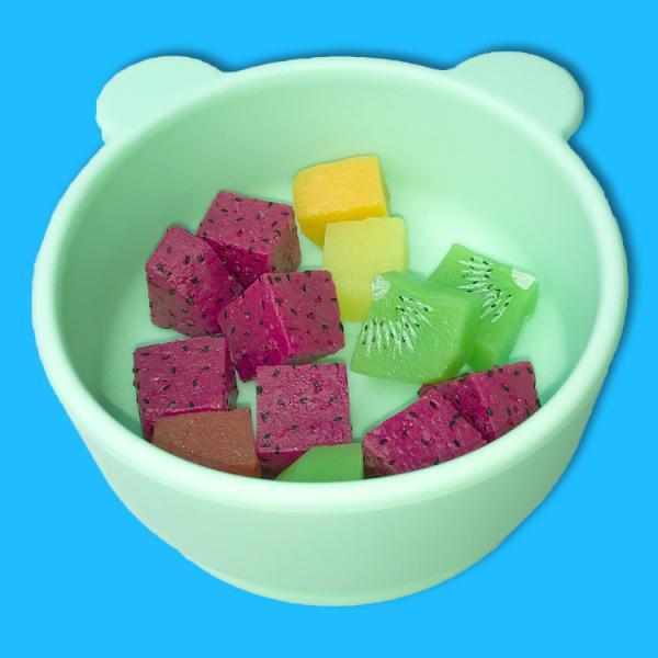 Bear Shape Silicone Baby Tray Food Grade Food Feeding Infant Suction Plate