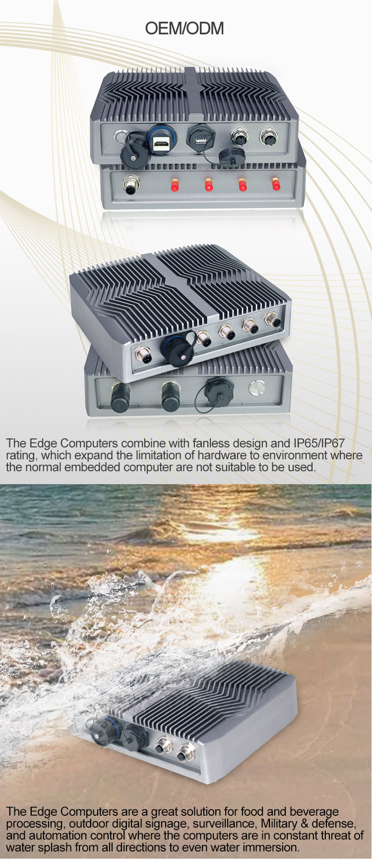VESA Mounting Barebones Mini Pc , Linux 100 * 100 Mm Fanless Embedded Computer