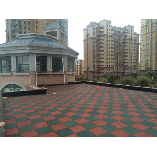 Black Outdoor Rubber Floor Lightweight Playground Rubber Tiles 15mm 20mm 25mm 30mm 40mm 50mm