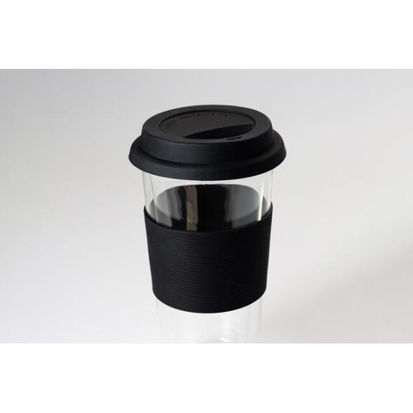 14oz Heat Resistant Double Wall Glass Tumblers 400ml With Silicone Lid And Sleeve