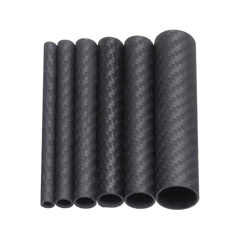Lightweight Roll Wrapped Carbon Fiber Tube 1.5g/Cm3 Matte Gloss Finishing