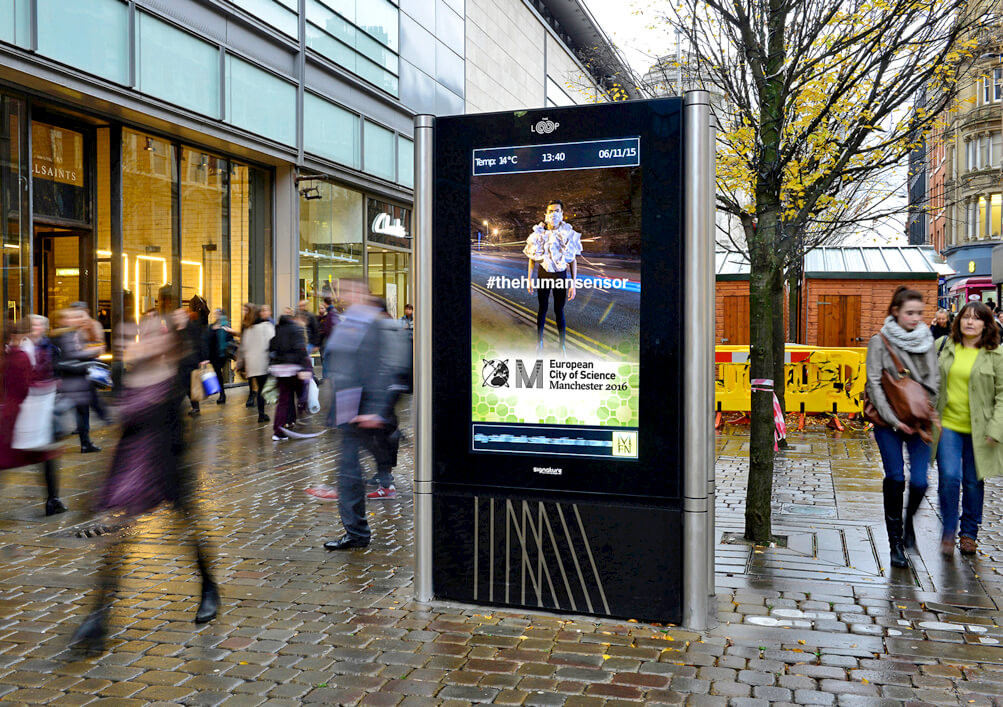 IP65 4G 3G Android 1920×1080 75 Inch Outdoor LCD Totem