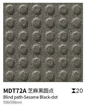Gray Yellow Scratch-resistant Blind Path Tile and Floor Paving Tiles For Square 600x600mm Blind Spot And Blind Strip