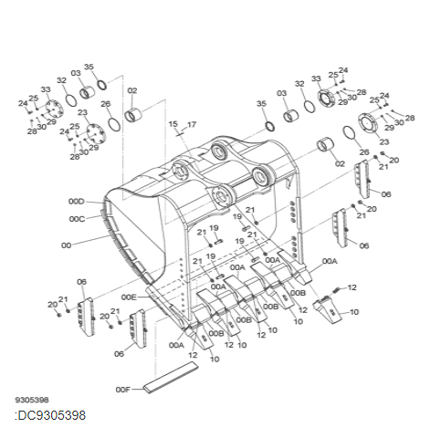 4671318 Bushing HITACHI Excavator Spare Parts Fitting For EX1200-6 ZX1800K-3