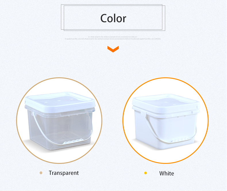 Custom Square Plastic Bucket With Lid For Refrigerator Marinated Fresh-keeping Box