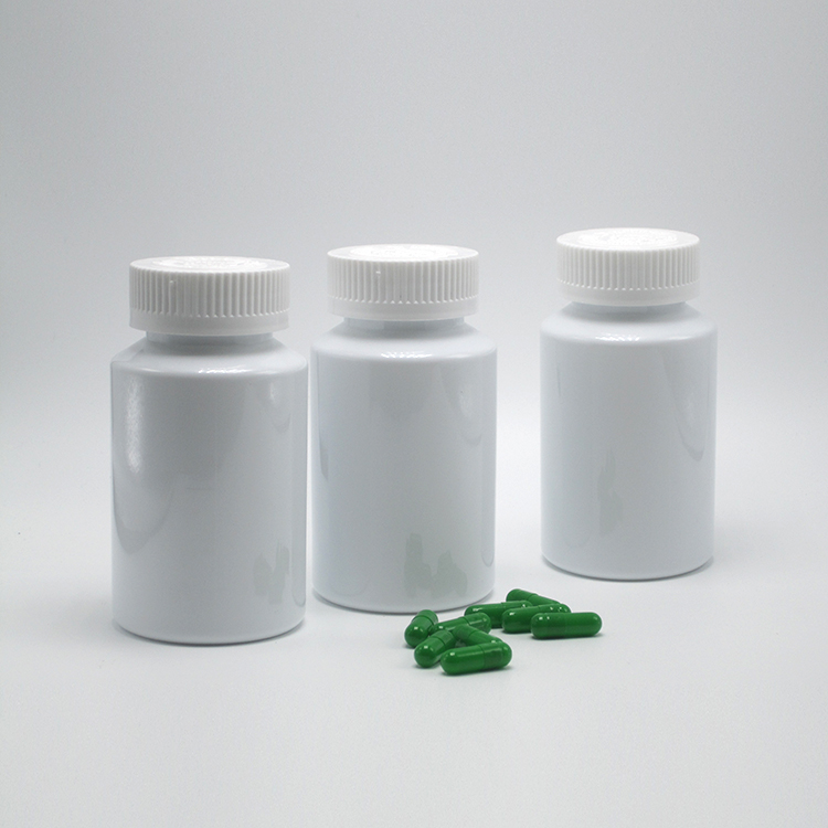 150ml PET White Plastic Medicine Bottle with Child Resistant Cap for Pill Supplement