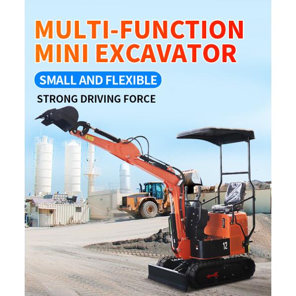 Micro Mini Excavator Machine 1100kg for Soil Agricultural Orchards