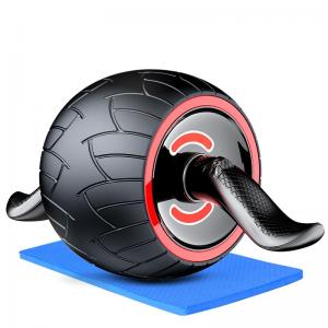 China Red Perfect Fitness Ab Carver Pro Roller Enhance Muscle Auto Rebound Ab Wheel Roller Set on sale