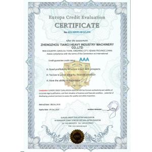 ZHENGZHOU SHENGHONG HEAVY INDUSTRY TECHNOLOGY CO., LTD Certifications