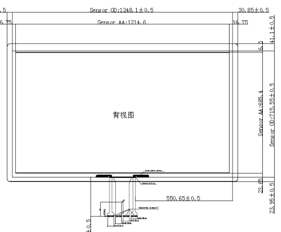 Strong Compatibility 55 inch Touch Screen with 20 Touch Points Provide bonding technology complete machine or module