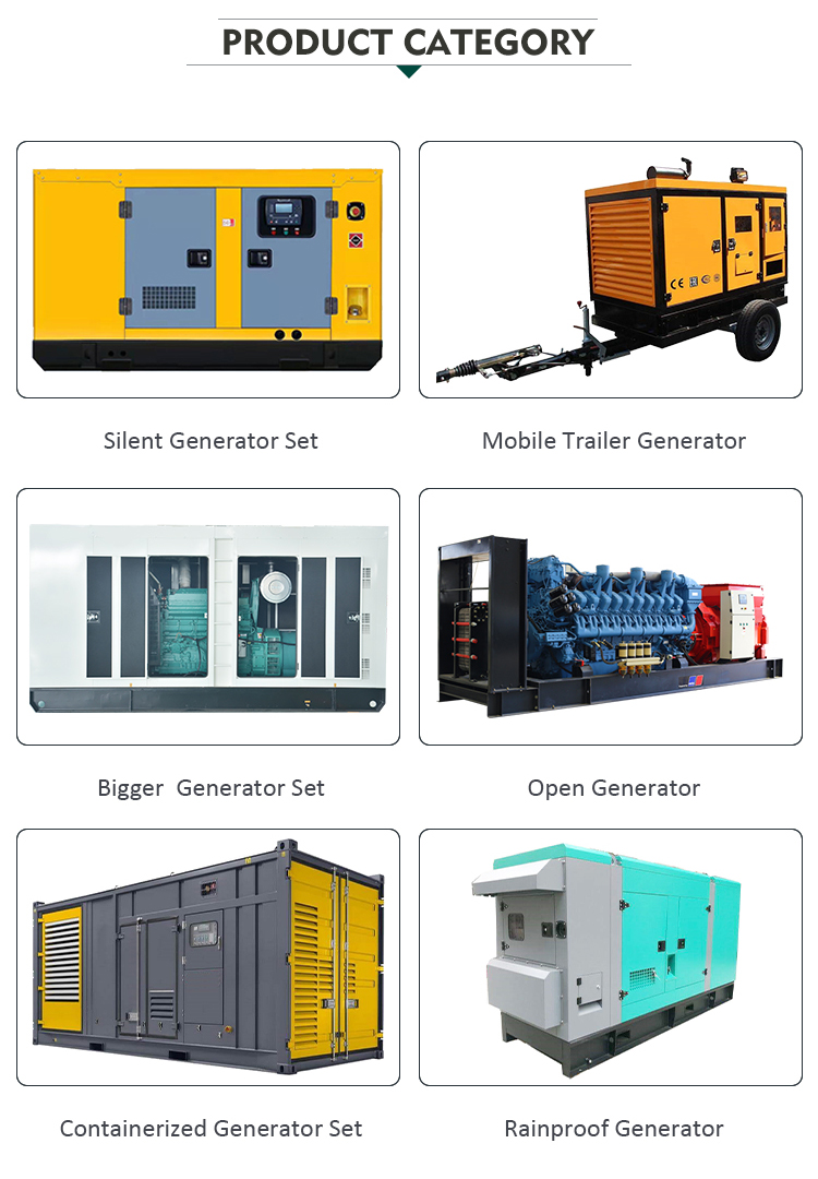 3 phase water cooled 50hz 60hz 1500rpm 1800rpm CE silent open diesel generator set direct manufacturer